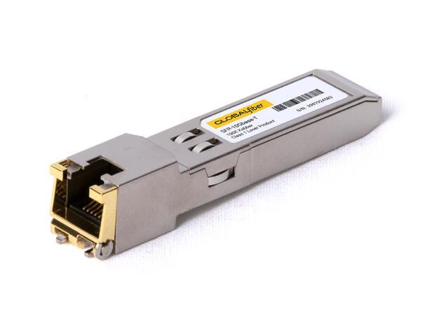 SFP+, 10Gbase-T Copper Interface, I-Temp RJ45, 30m on Cat6/7 