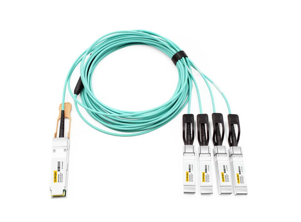 QSFP28 to 4 SFP28 Active Optical Cable 100G to 4x25G, AOC 